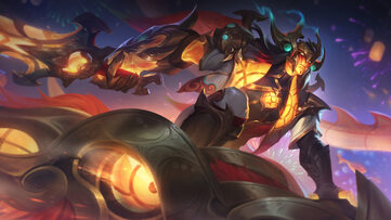Aatrox Dragon Lantern LoL WR Wallpaper Thumbnail