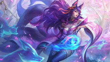 Ahri Spirit Blossom Rose Quartz LoL Wallpaper Thumbnail
