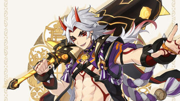 Arataki Itto Genshin Impact Wallpaper Thumbnail