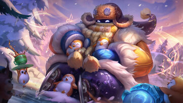 Bard Snow Day Golden Chroma LoL Wallpaper Thumbnail