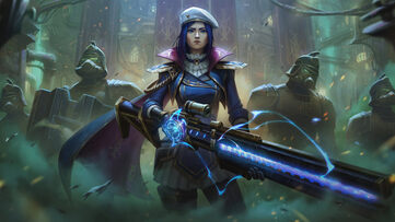 Caitlyn Arcane Commander LoL Wallpaper Thumbnail