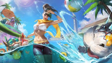 Fiora Pool Party Citrine LoL Wallpaper Thumbnail