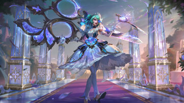 Gwen Crystal Rose Prestige LoL WR Wallpaper Thumbnail