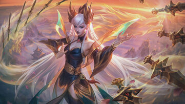 Irelia Divine Sword Obsidian Chroma LoL Wallpaper Thumbnail