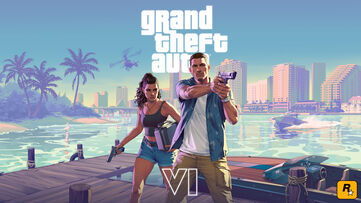 Jason and Lucia GTA 6 with Logo Wallpaper Thumbnail