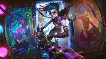 Jinx Arcane Fractured V2 LoL Wallpaper Thumbnail