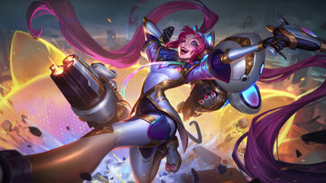 Jinx Battle Cat Prestige LoL Wallpaper Thumbnail
