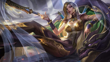 Katarina Warring Kingdoms Golden LoL Wallpaper Thumbnail