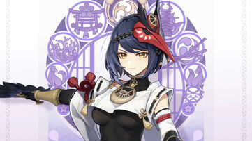 Kujou Sara Genshin Impact Wallpaper Thumbnail