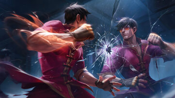Lee Sin Dragon Fist Ruby Chroma LoL Wallpaper Thumbnail
