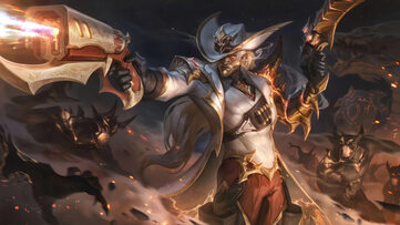 Lucian High Noon Tenfold Triumph Chroma LoL Wallpaper Thumbnail