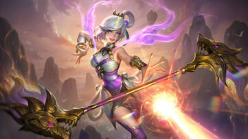 Lux Lunar Empress Amethyst Chroma LoL Wallpaper Thumbnail