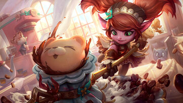 Poppy Cafe Cuties LoL Wallpaper Thumbnail
