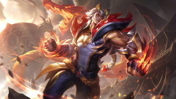 Sett Obsidian Dragon Tenfold Triumph Chroma LoL Wallpaper Thumbnail