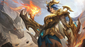 Shyvana Championship Golden Chroma LoL Wallpaper Thumbnail