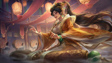 Sona Guqin Gold LoL Wallpaper Thumbnail