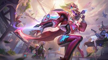 Vayne Battle Bat Rose Quartz LoL Wallpaper Thumbnail