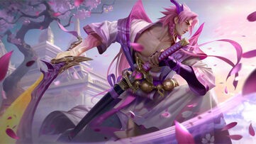 Yone Spirit Blossom Rose Quartz LoL Wallpaper Thumbnail
