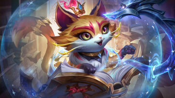 Yuumi Edg Tenfold Triumph Chroma LoL Wallpaper Thumbnail