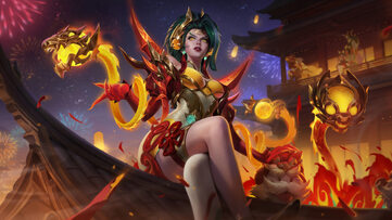 Zyra Dragon Lantern LoL WR Wallpaper Thumbnail